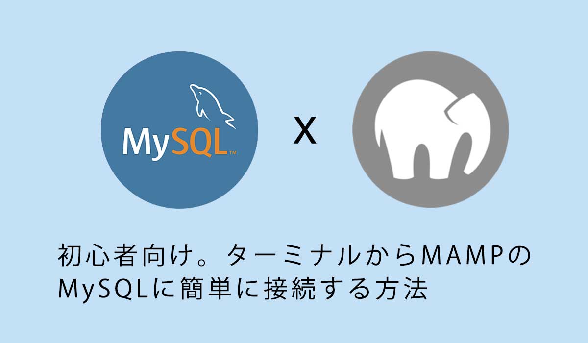 初心者向け。ターミナルからMAMPのMySQLに簡単に接続する方法